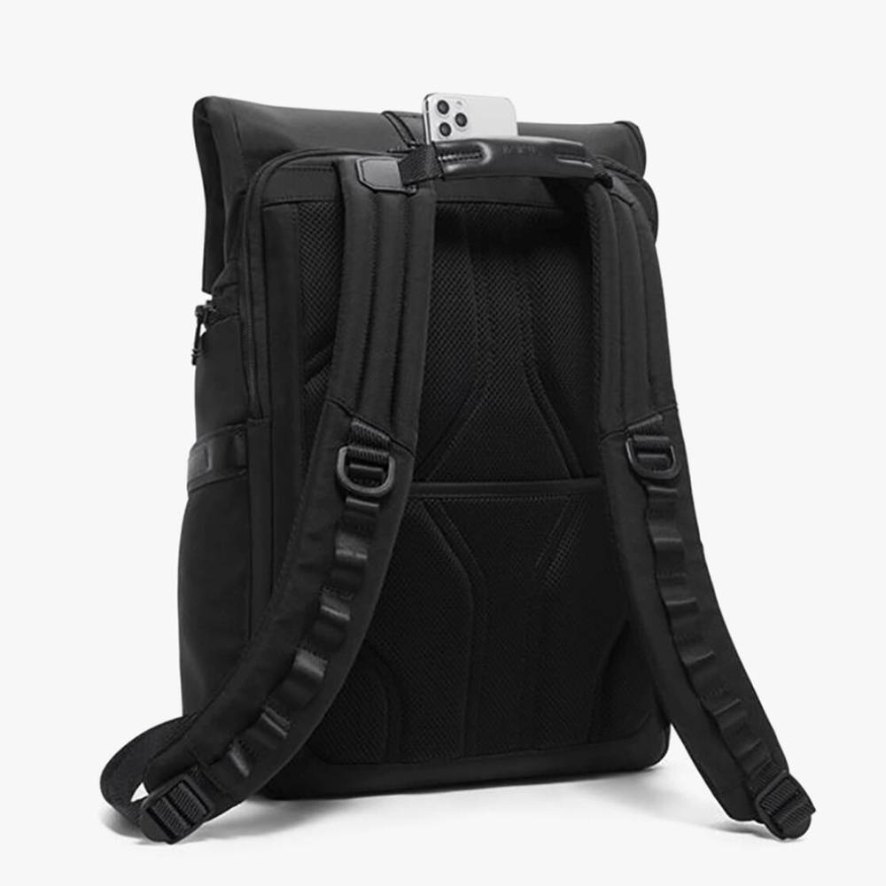 Tumi Alpha Bravo Logistics Flap Lid Black Backpack-thumb-2