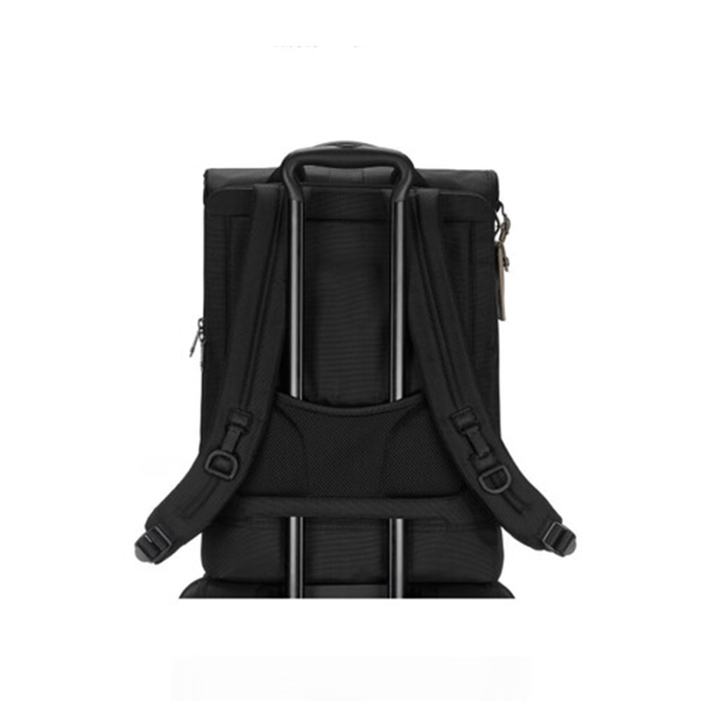 Tumi Alpha Bravo London Roll-Top Black Backpack-3