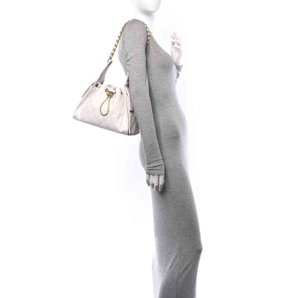 Chanel Maxi White Mini Shoulder Bag-1