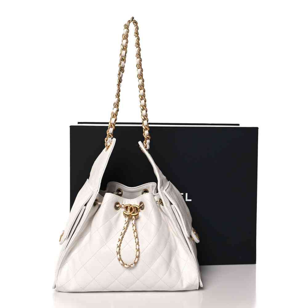 Chanel Maxi White Mini Shoulder Bag-4