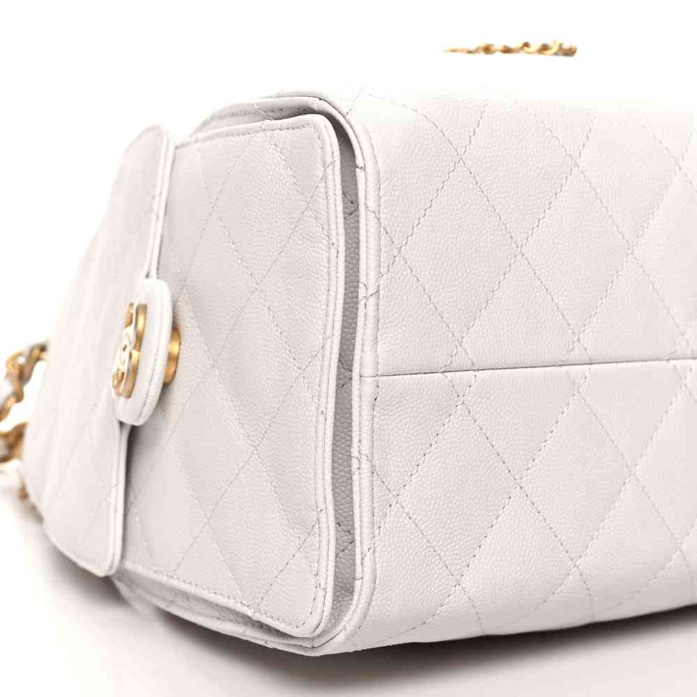 Chanel Maxi White Mini Shoulder Bag-7