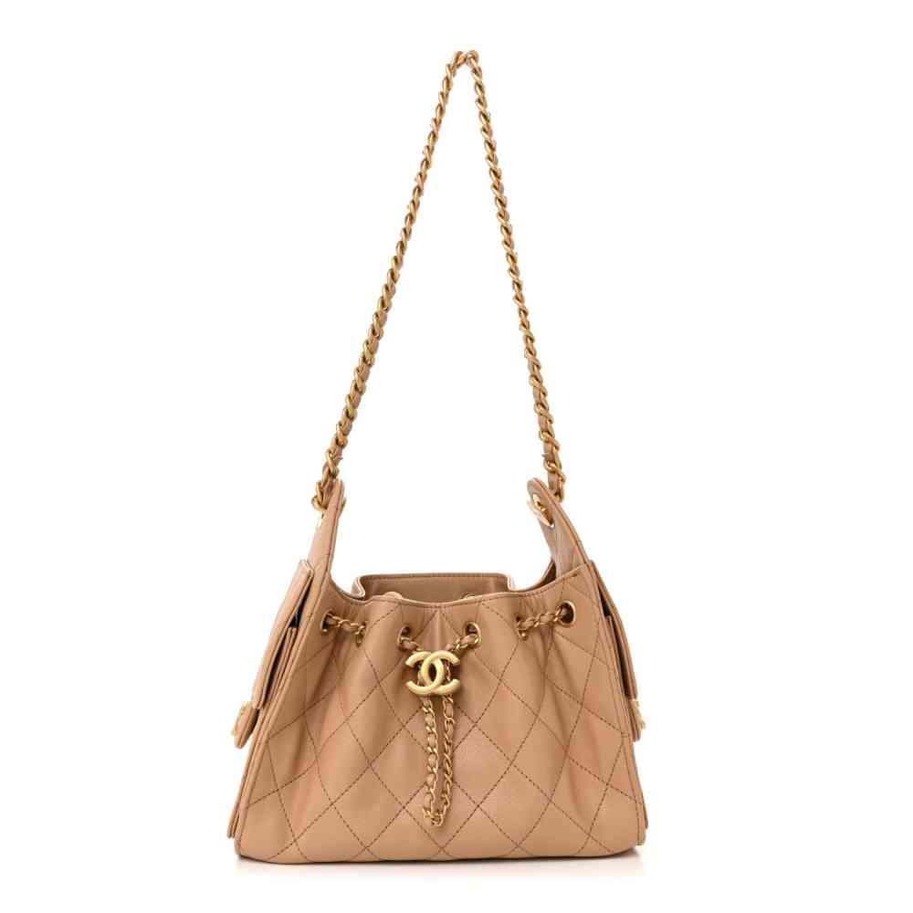 Brown Chanel Maxi Black Mini Shoulder Bag