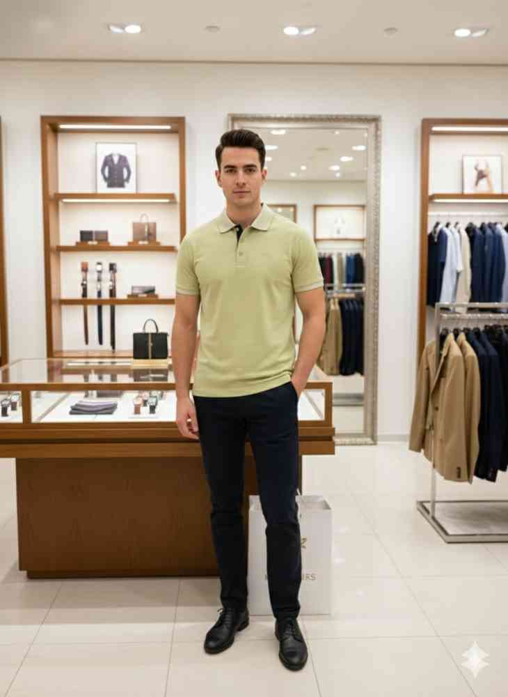 Michael Kors Green Premium T-shirt-thumb-1