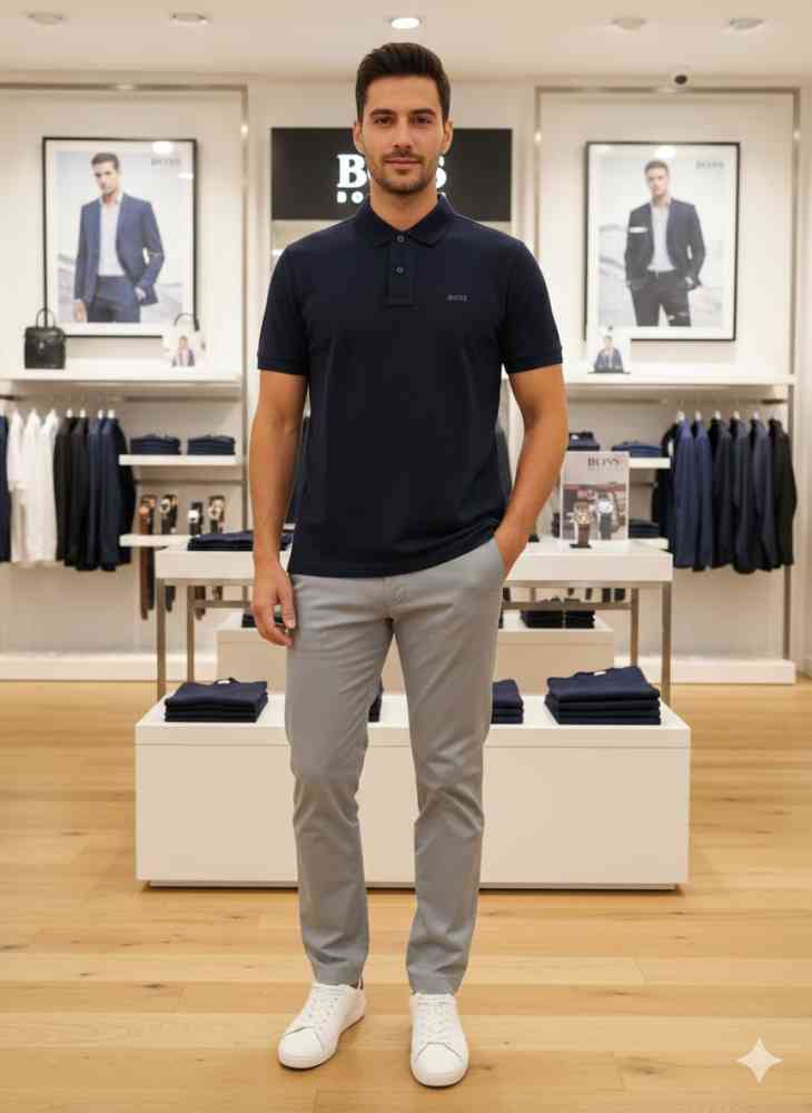 Hugo Boss Blue Premium Quality Tees-1