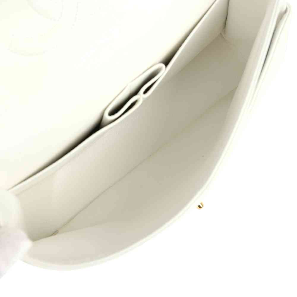 Chanel White Classic Jumbo 25 Sling Bag-thumb-8