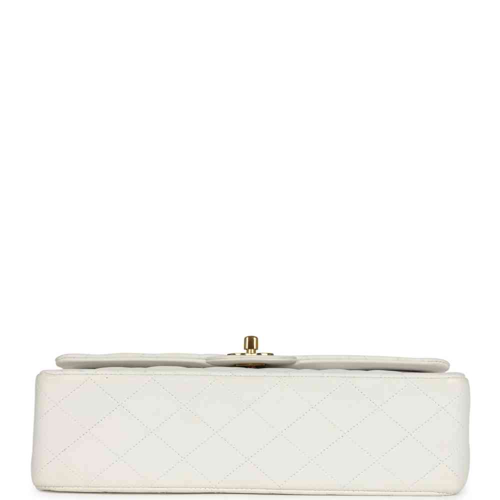 Chanel White Classic Jumbo 25 Sling Bag-thumb-2