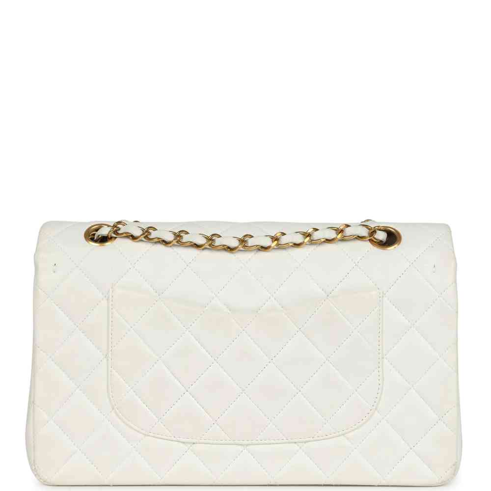 Chanel White Classic Jumbo 25 Sling Bag-thumb-4