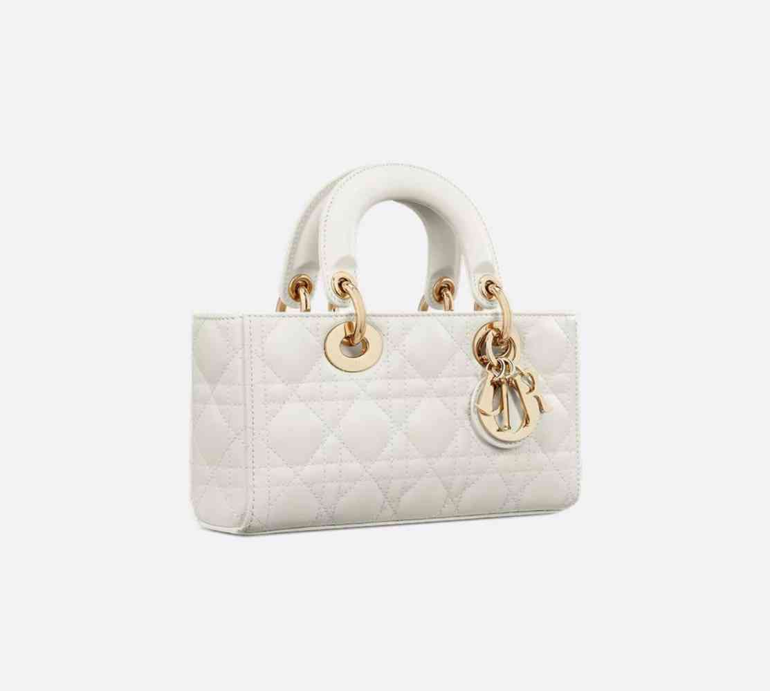 Dior Lady D Joy White Handbag-4