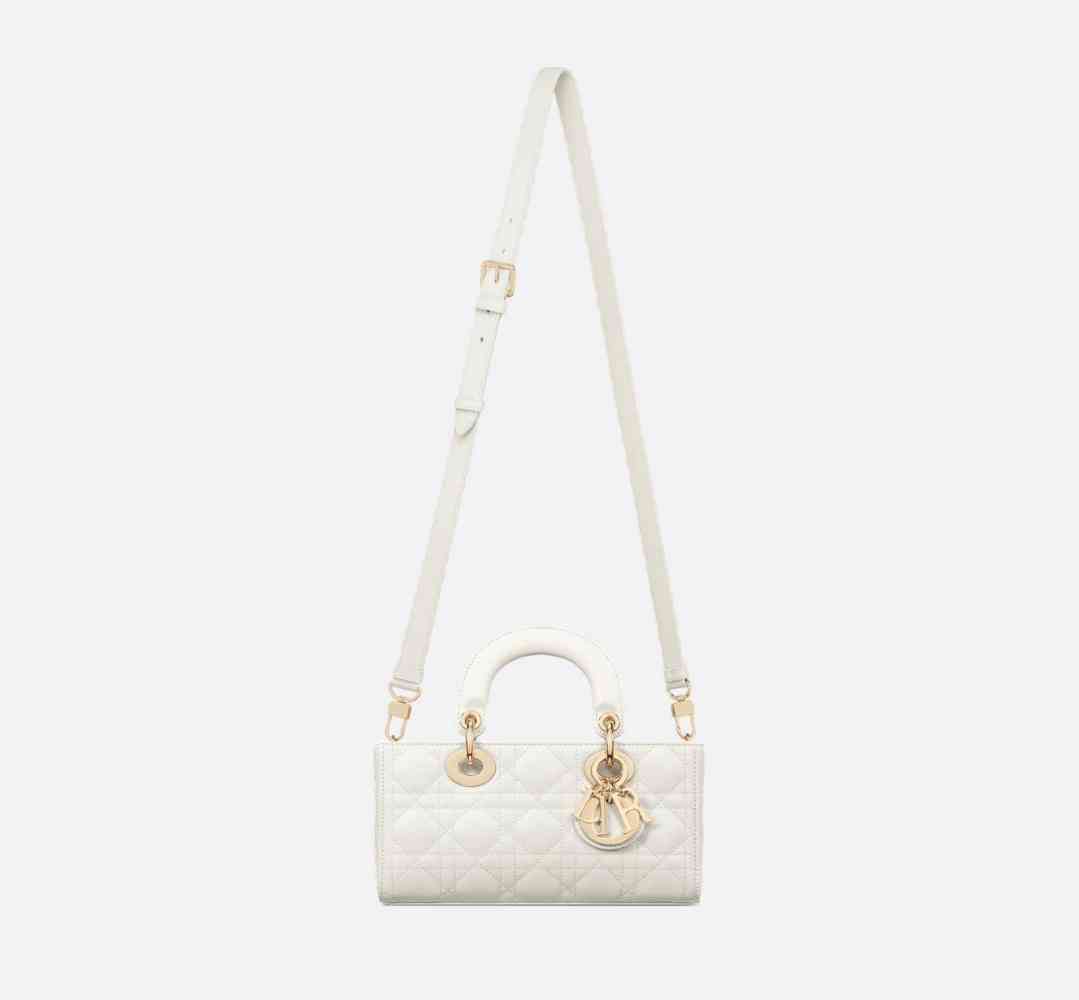 Dior Lady D Joy White Handbag-2