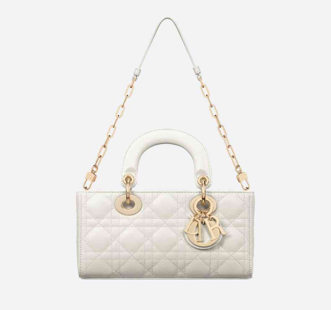 Dior Lady D Joy White Handbag-5