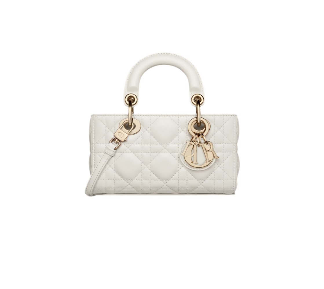 Dior Lady D Joy White Handbag-7