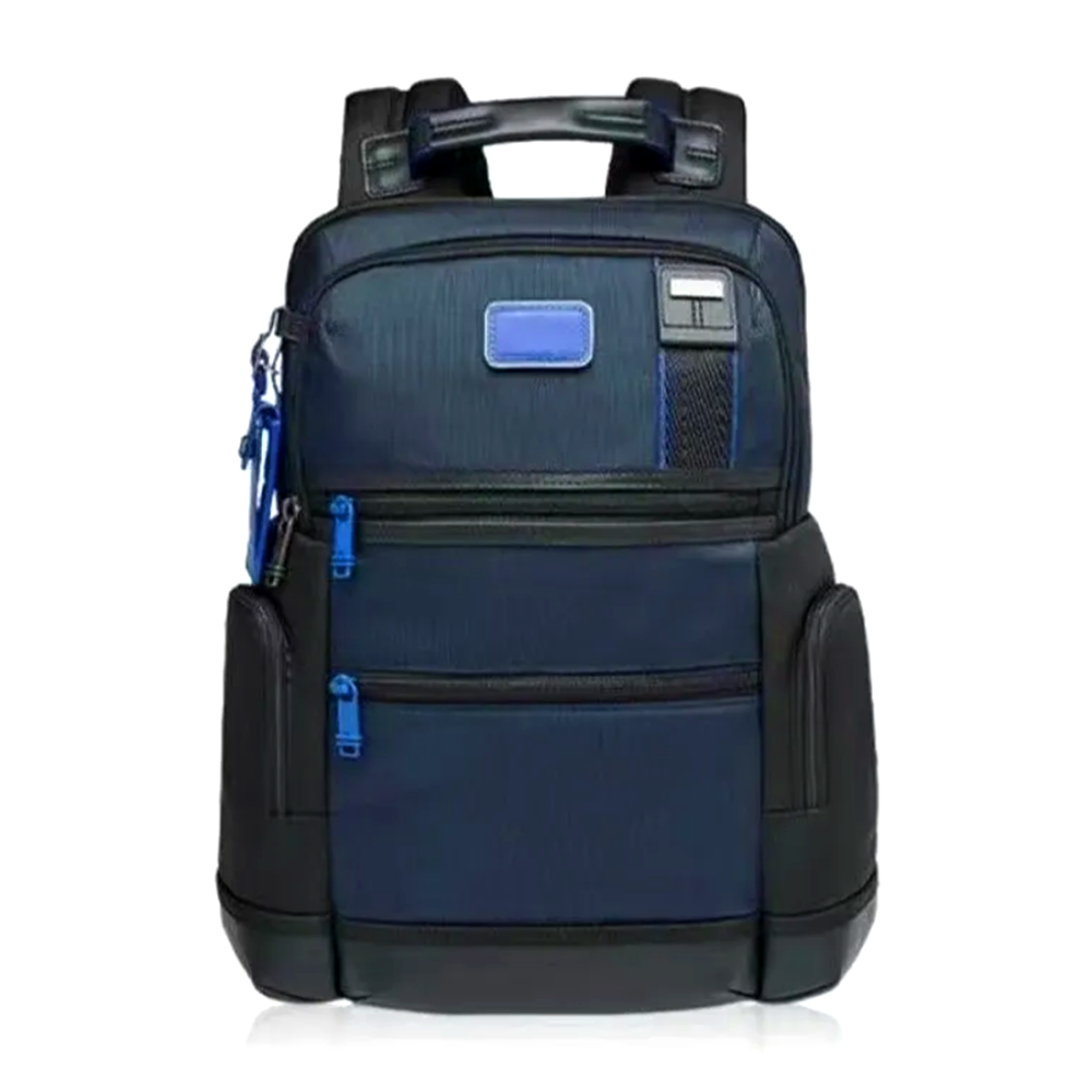 Blue Tumi Alpha Bravo Navigation Black Backpack