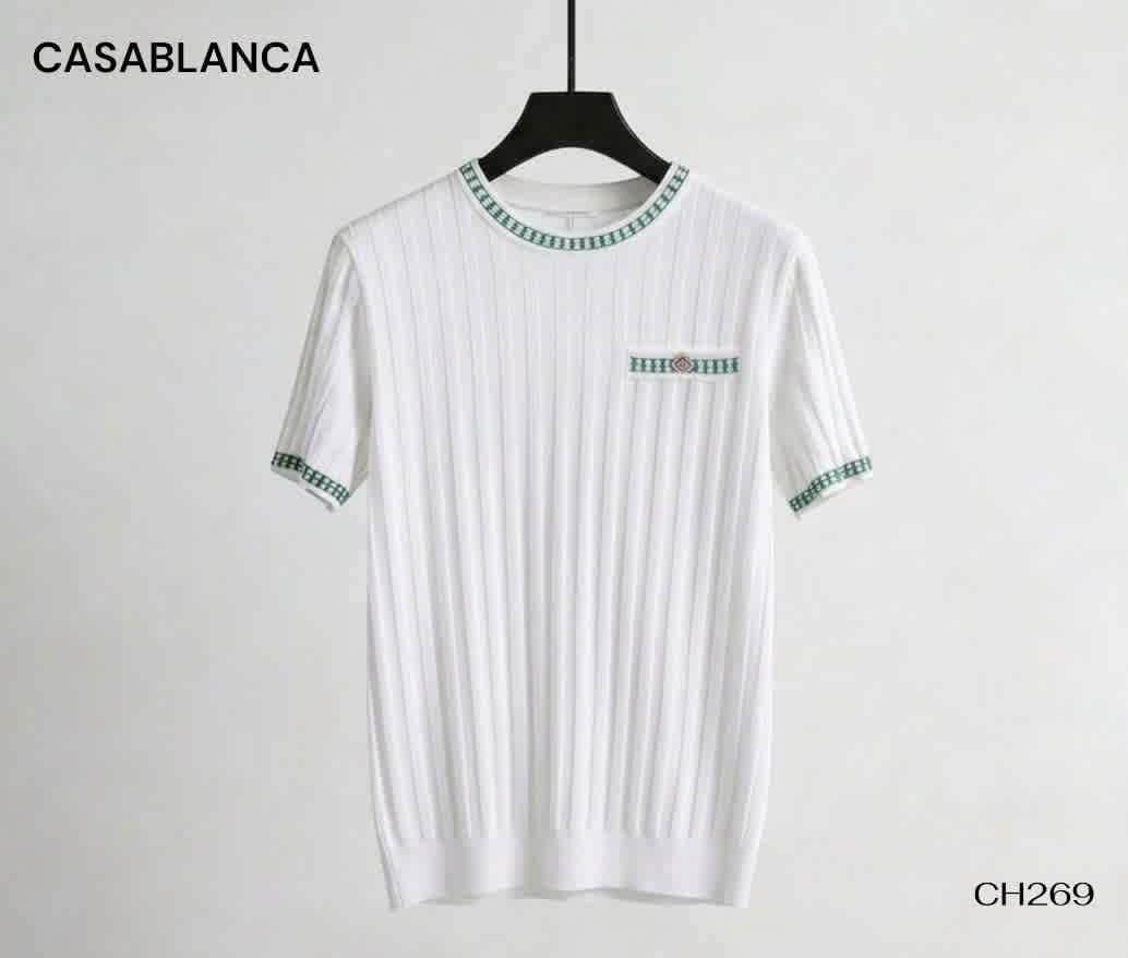 Casablanca White Premium Quality T-shirt-thumb-0