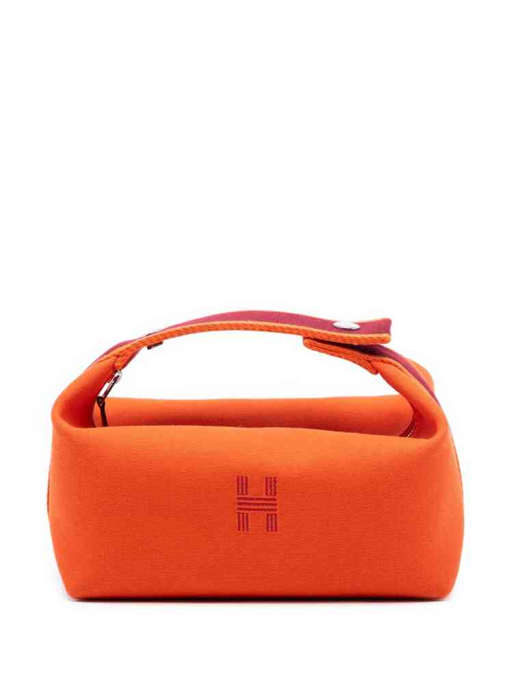 Hermes Orange Premium Quality Brac Vanity Case Bag-thumb-0