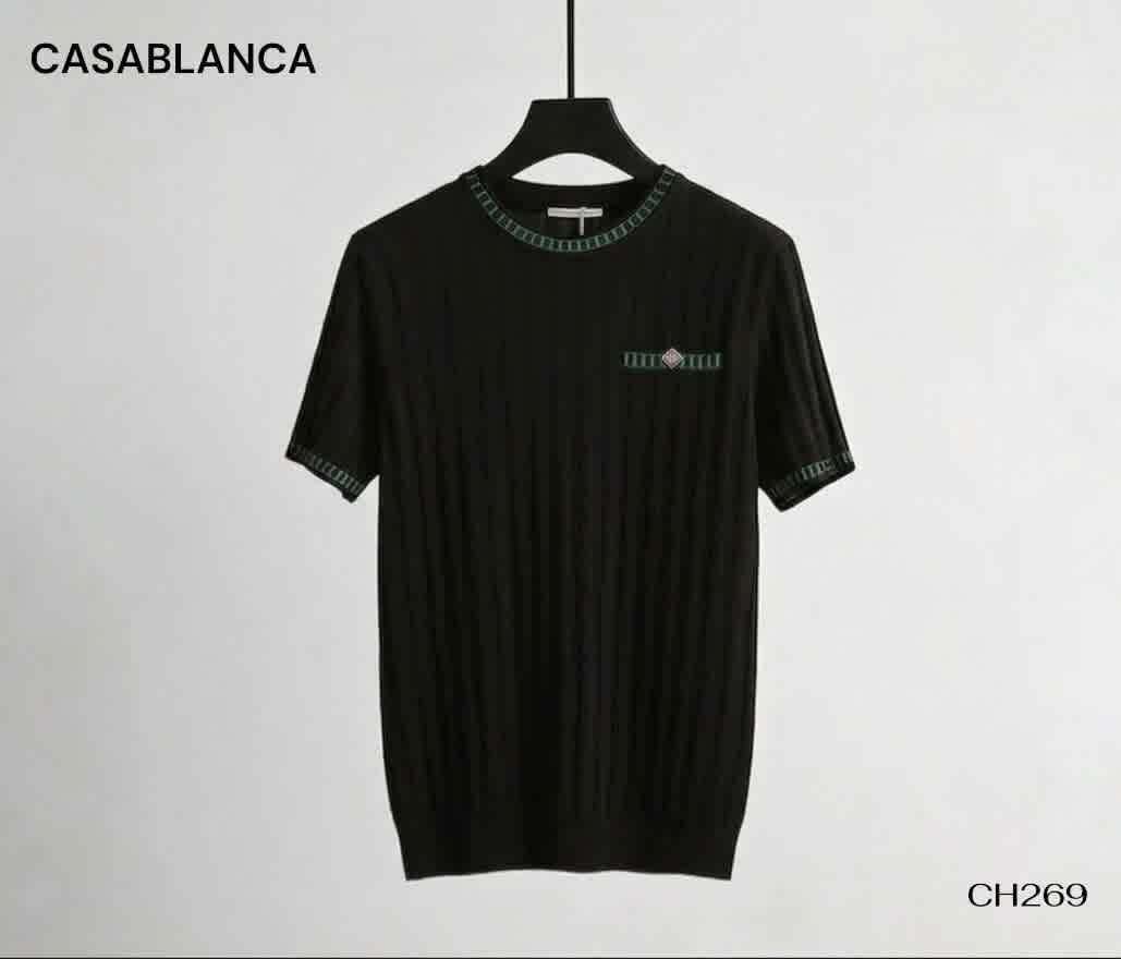 Black Casablanca White Premium Quality T-shirt
