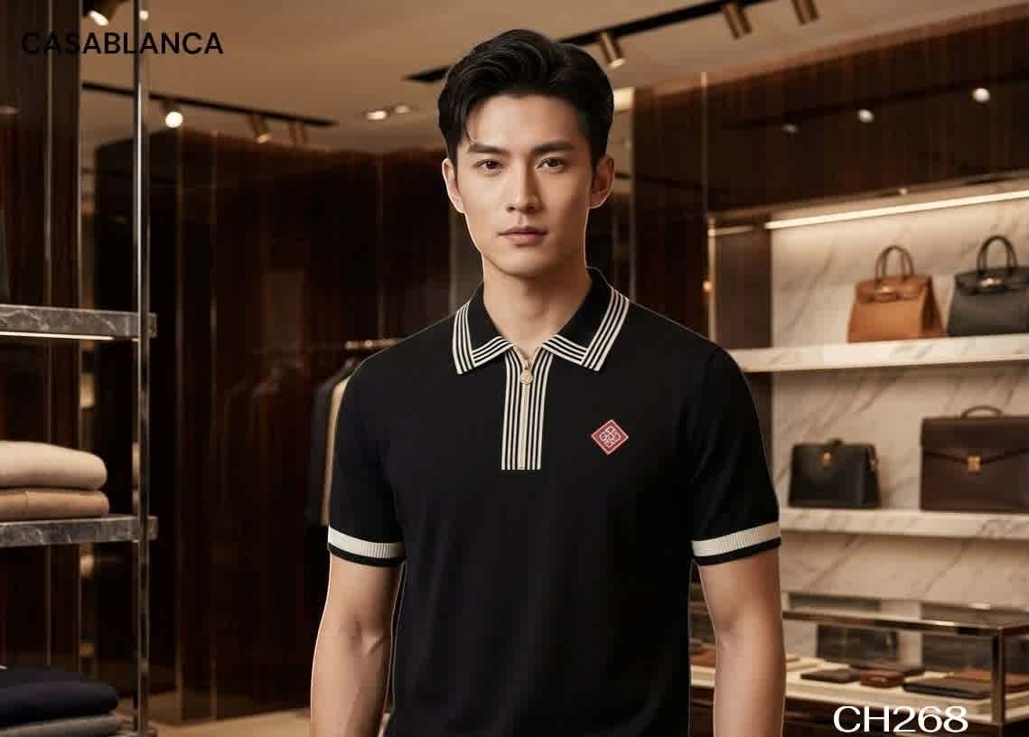 Casablanca Black Premium Quality T-shirt-1