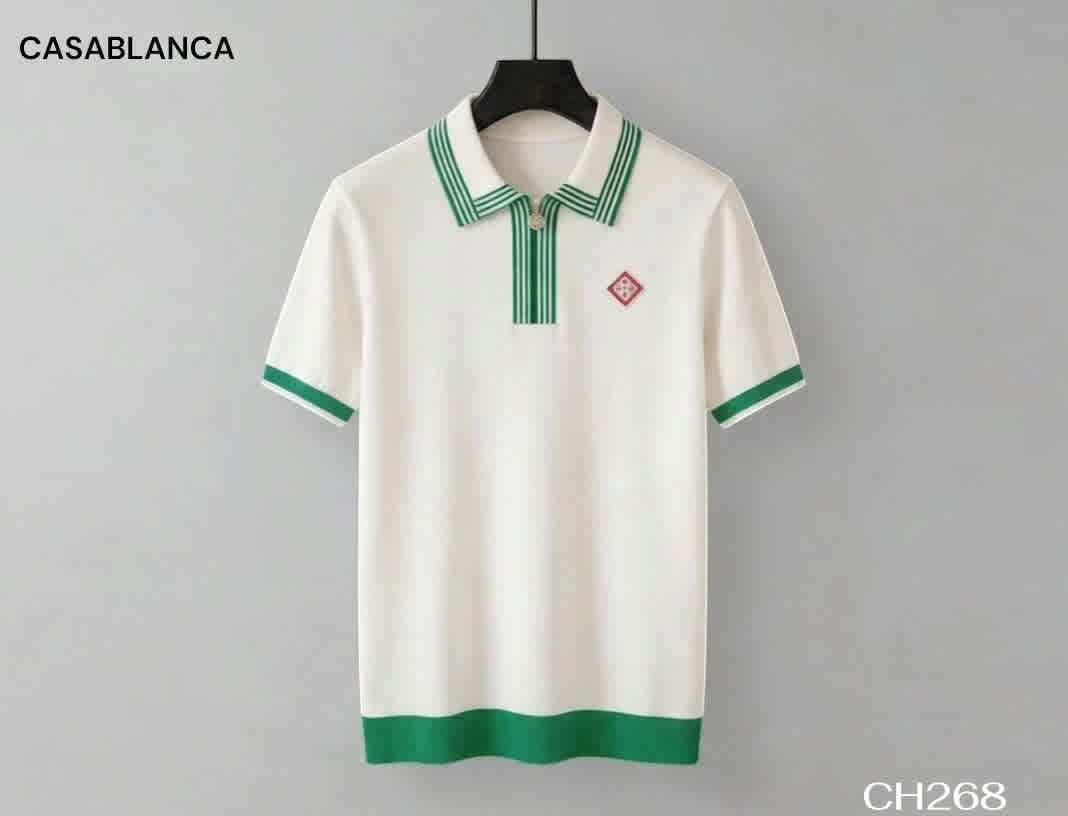 White Casablanca Black Premium Quality T-shirt