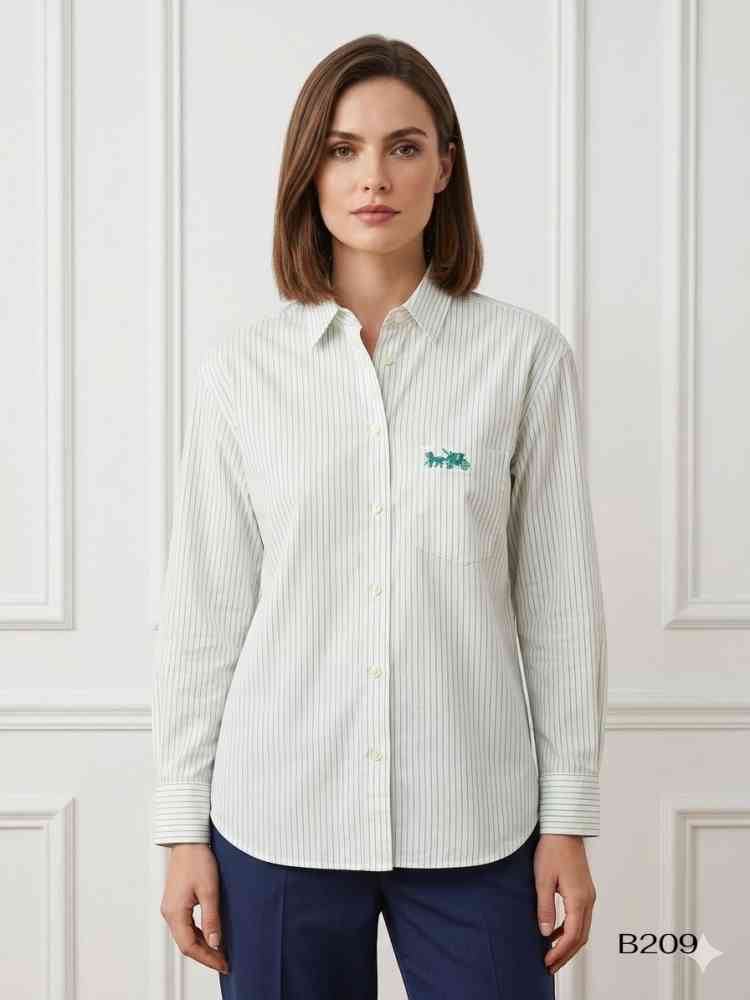 Coach White Premium Quality Women Shirt-1