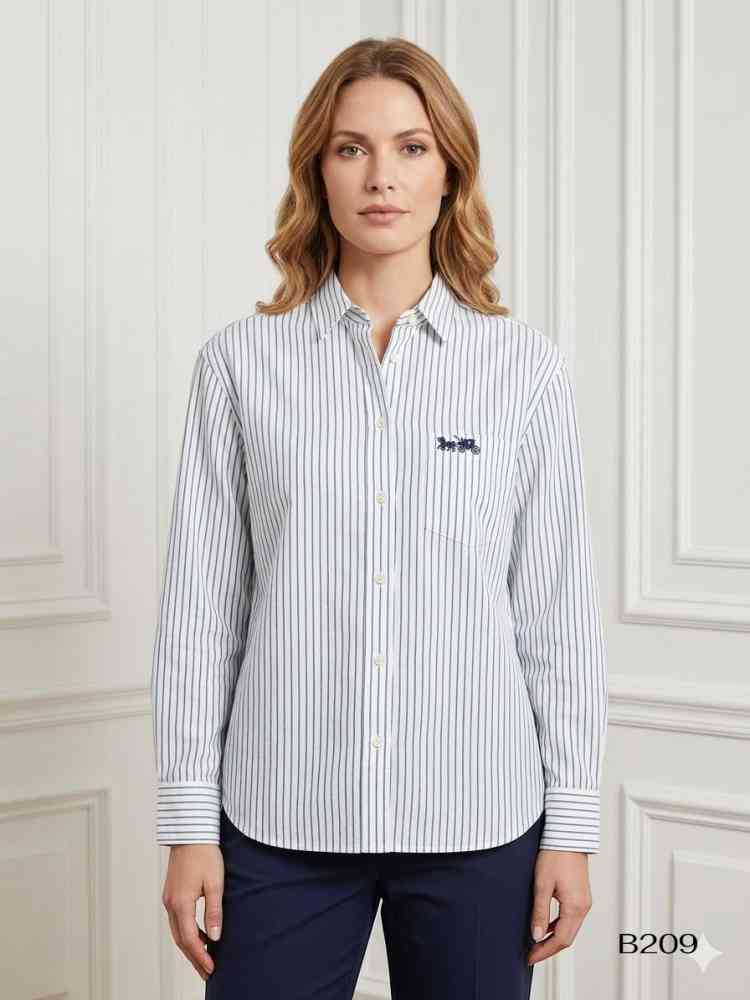 Coach Black Premium Quality Women Shirt-thumb-1