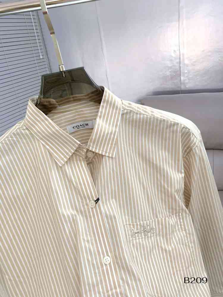Coach Brown Premium Quality Women Shirt-thumb-1