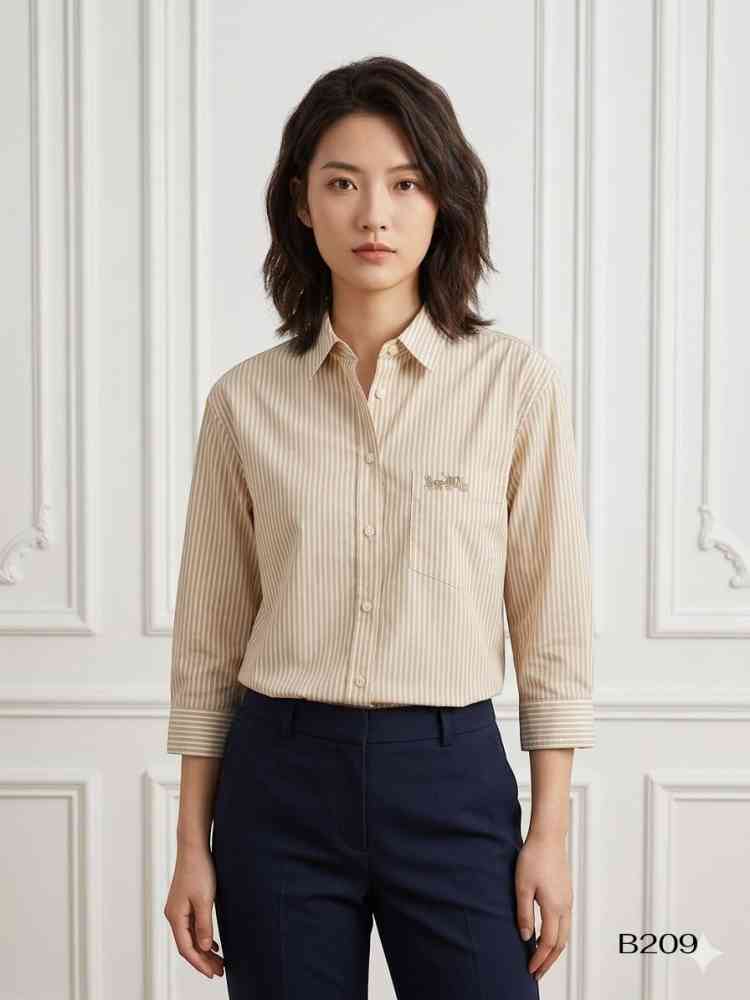 Coach Brown Premium Quality Women Shirt-thumb-2