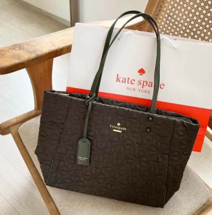 Kate Spade Tilly Quilted Dark green Tote Bag-thumb-0