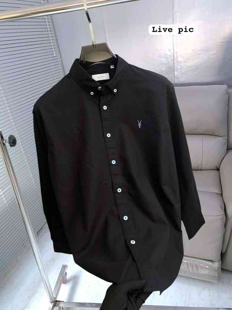 YSL Black Premium Quality Cotton Shirt-thumb-1