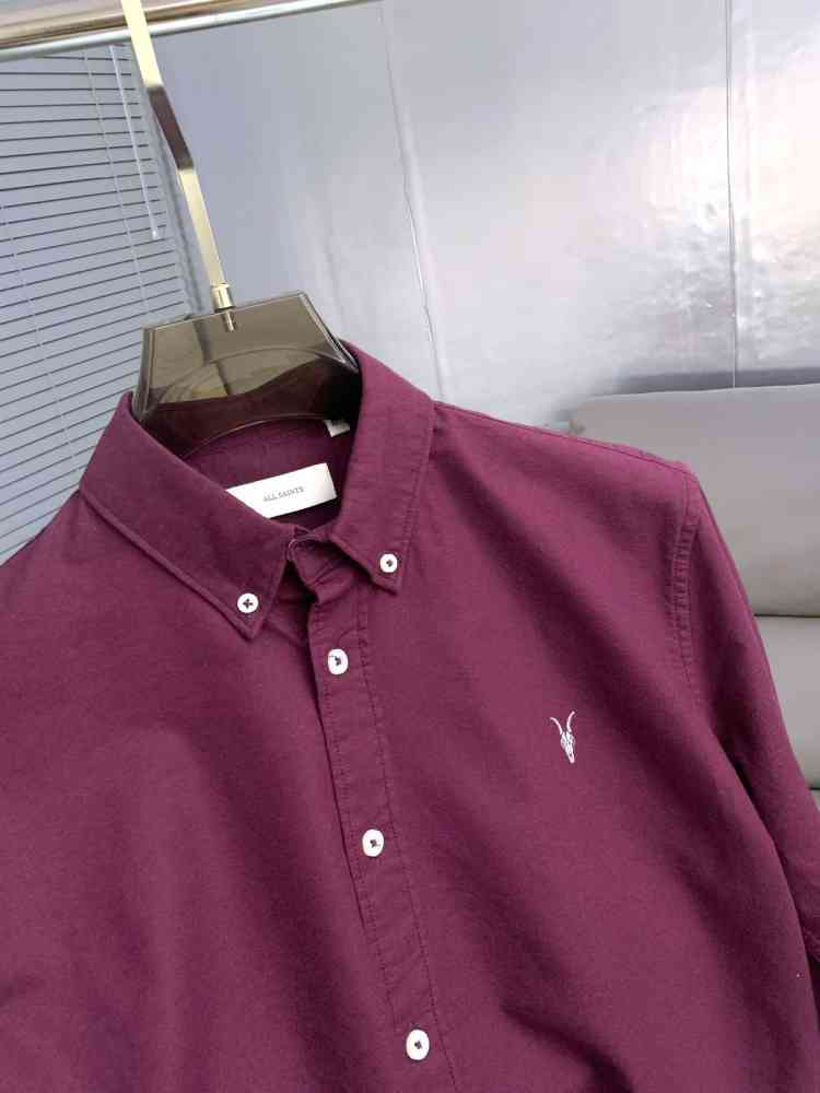 YSL Wine Premium Quality Cotton Shirt-thumb-1