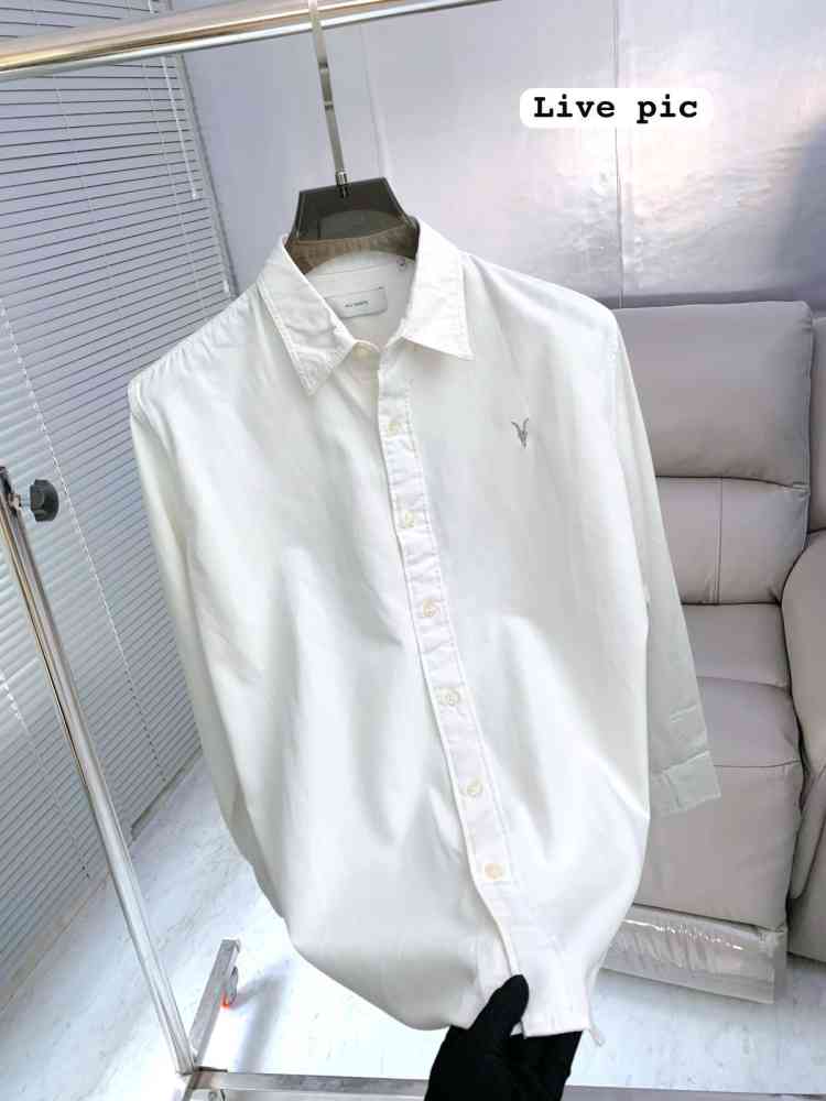 YSL White Premium Quality Cotton Shirt-thumb-1