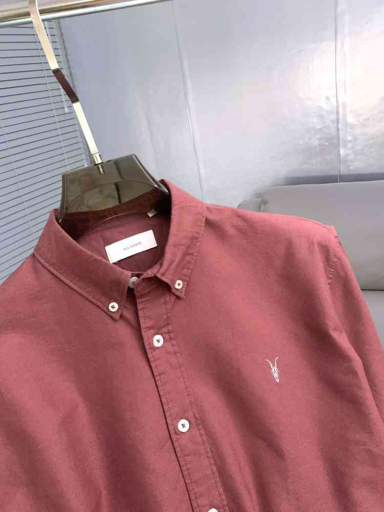 YSL Pink Premium Quality Cotton Shirt-thumb-1