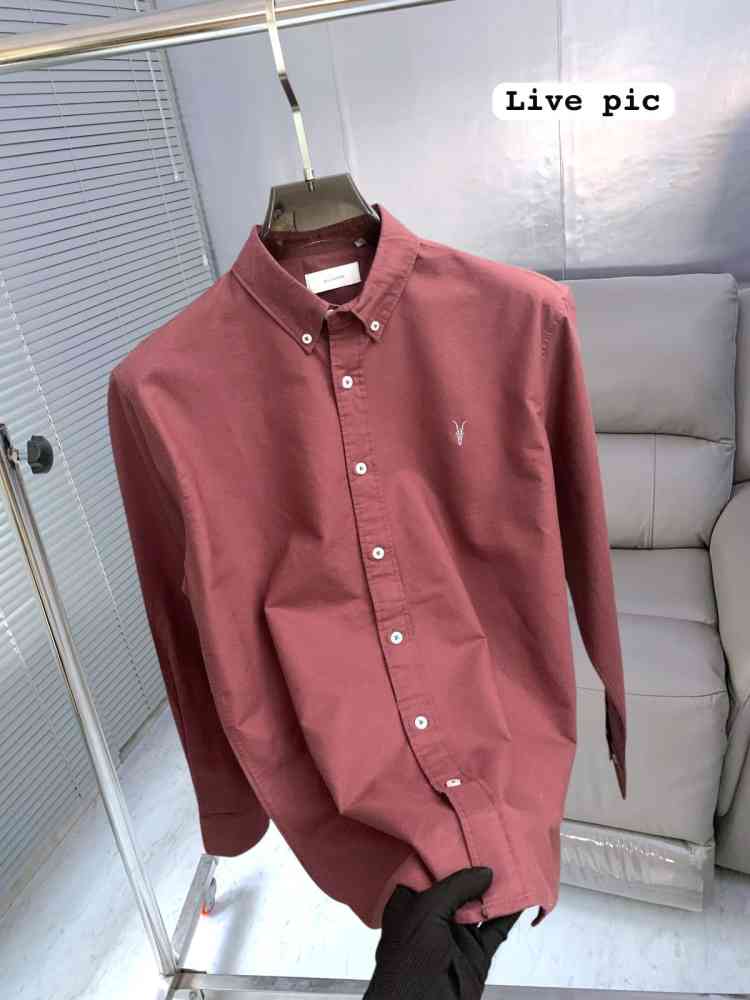 YSL Pink Premium Quality Cotton Shirt-thumb-2