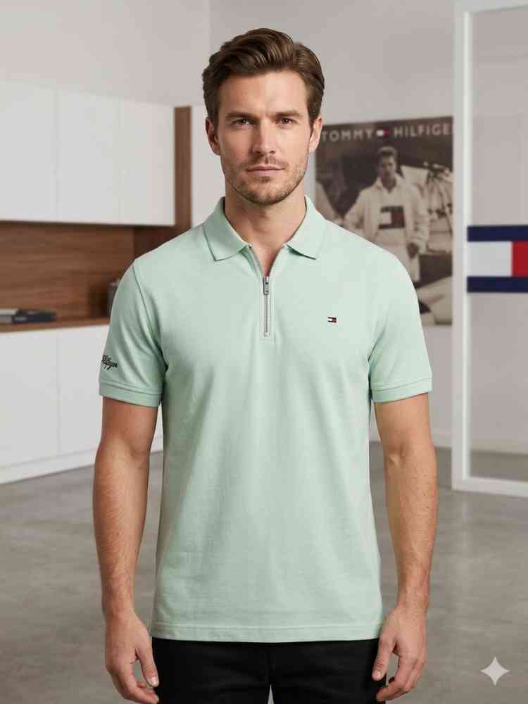 Light Green Tommy Hilfiger Red Premium Quality Tees