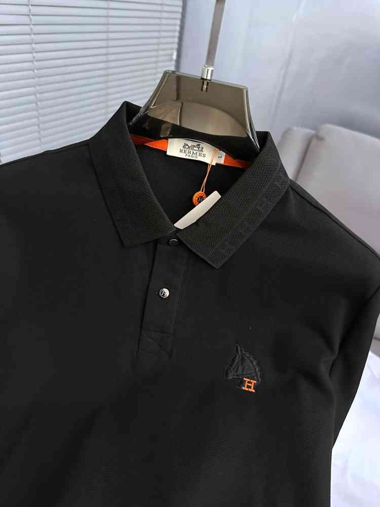 Hermes Black Premium Quality T-shirt-thumb-2