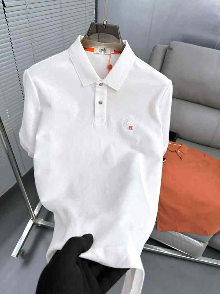 Hermes White Premium Quality T-shirt-thumb-1