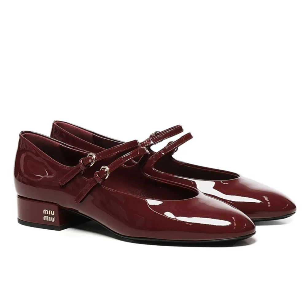 Miu Miu Women's Wine Heels Sandles-3
