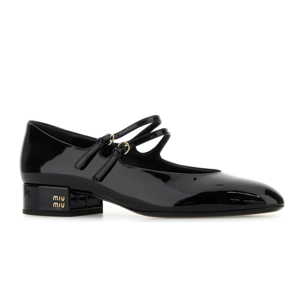 Black Miu Miu Women's Wine Heels Sandles