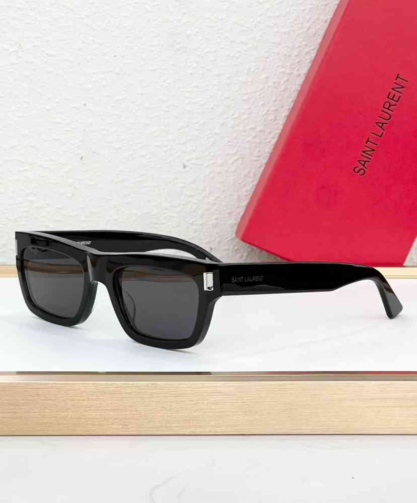 Black Saint Laurent Green Luxury Sunglasses