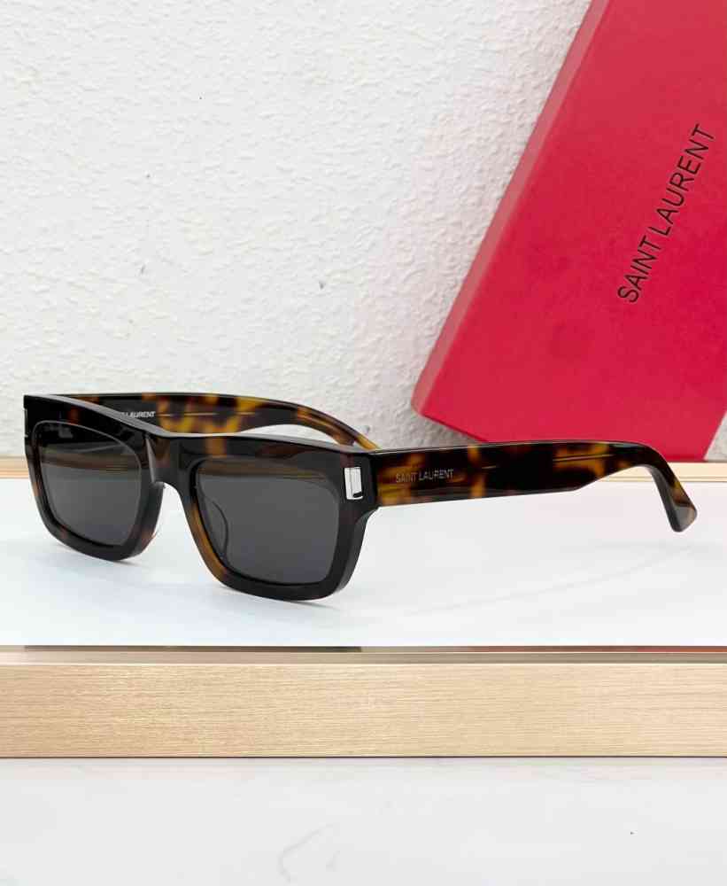 Brown Saint Laurent Green Luxury Sunglasses