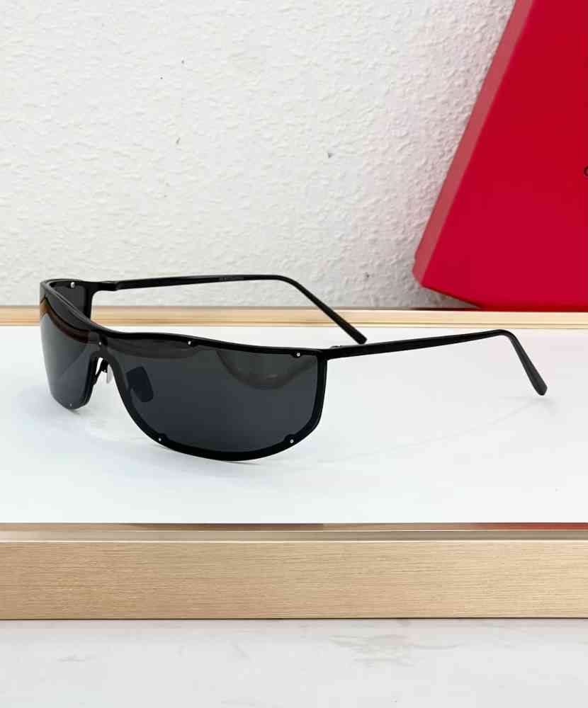 Black Saint Laurent White Luxury Sunglasses