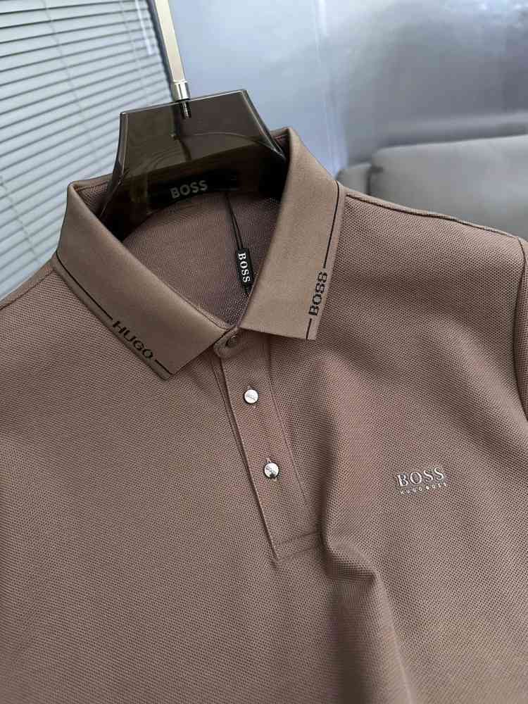 Hugo Boss Brown Premium Quality Tees-2