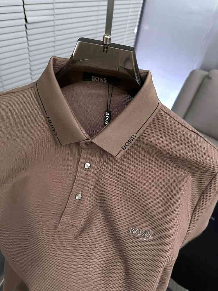 Hugo Boss Brown Premium Quality Tees-3