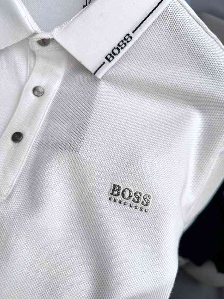 Hugo Boss White Premium Quality Tees-thumb-4