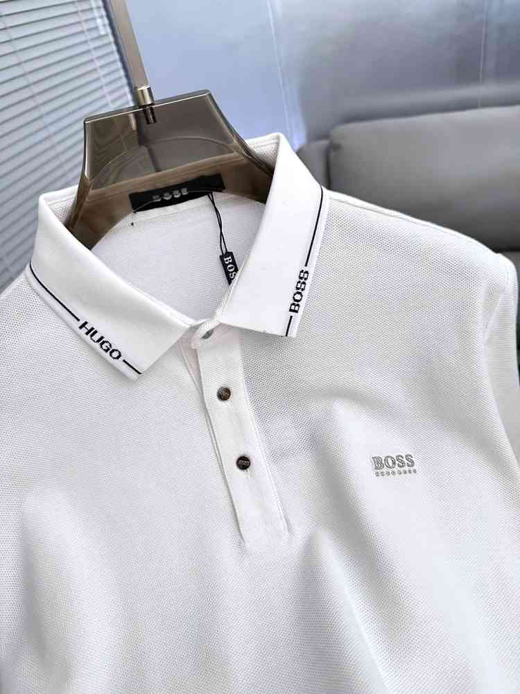 Hugo Boss White Premium Quality Tees-thumb-2