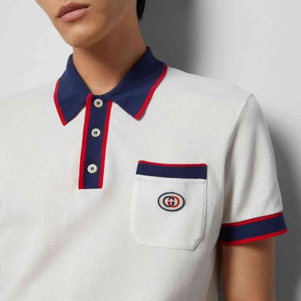 Gucci White Premium Quality Polo T-shirt-thumb-0