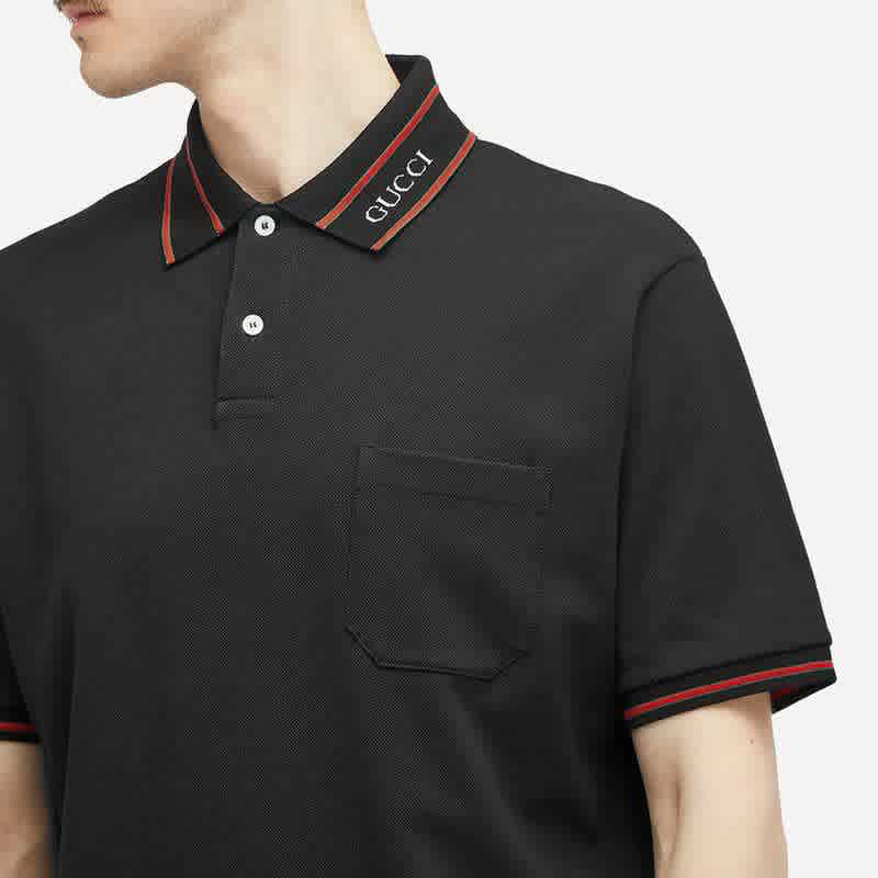 Gucci Black Premium Quality Polo T-shirt-thumb-0
