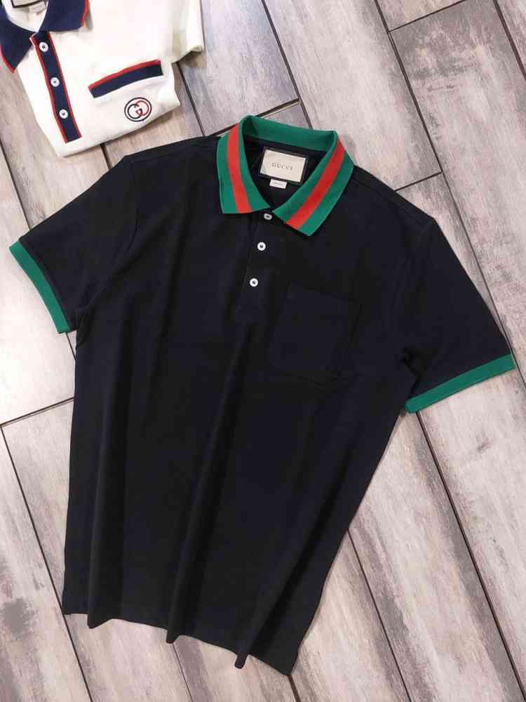 Gucci Black Premium Quality Polo T-shirt-thumb-1