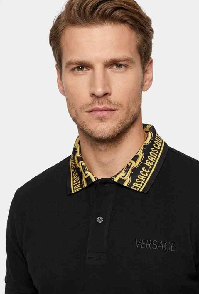 Versace Black Premium Quality Polo T-shirt-thumb-0