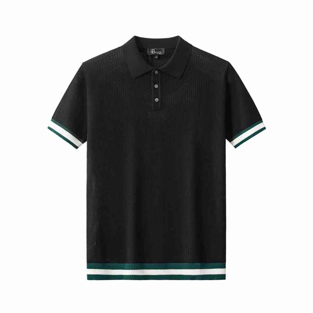 Barocco Black Premium Quality Polo T-shirt-thumb-1