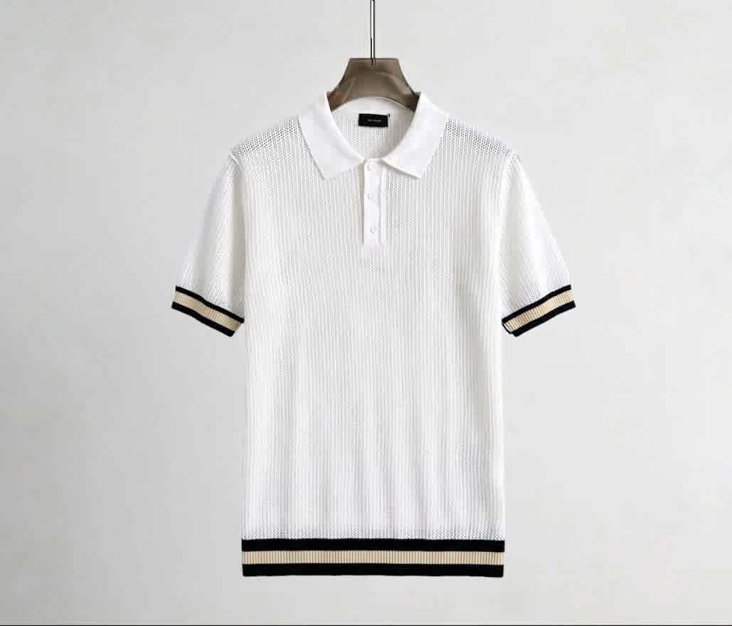 Barocco White Premium Quality Polo T-shirt-thumb-1