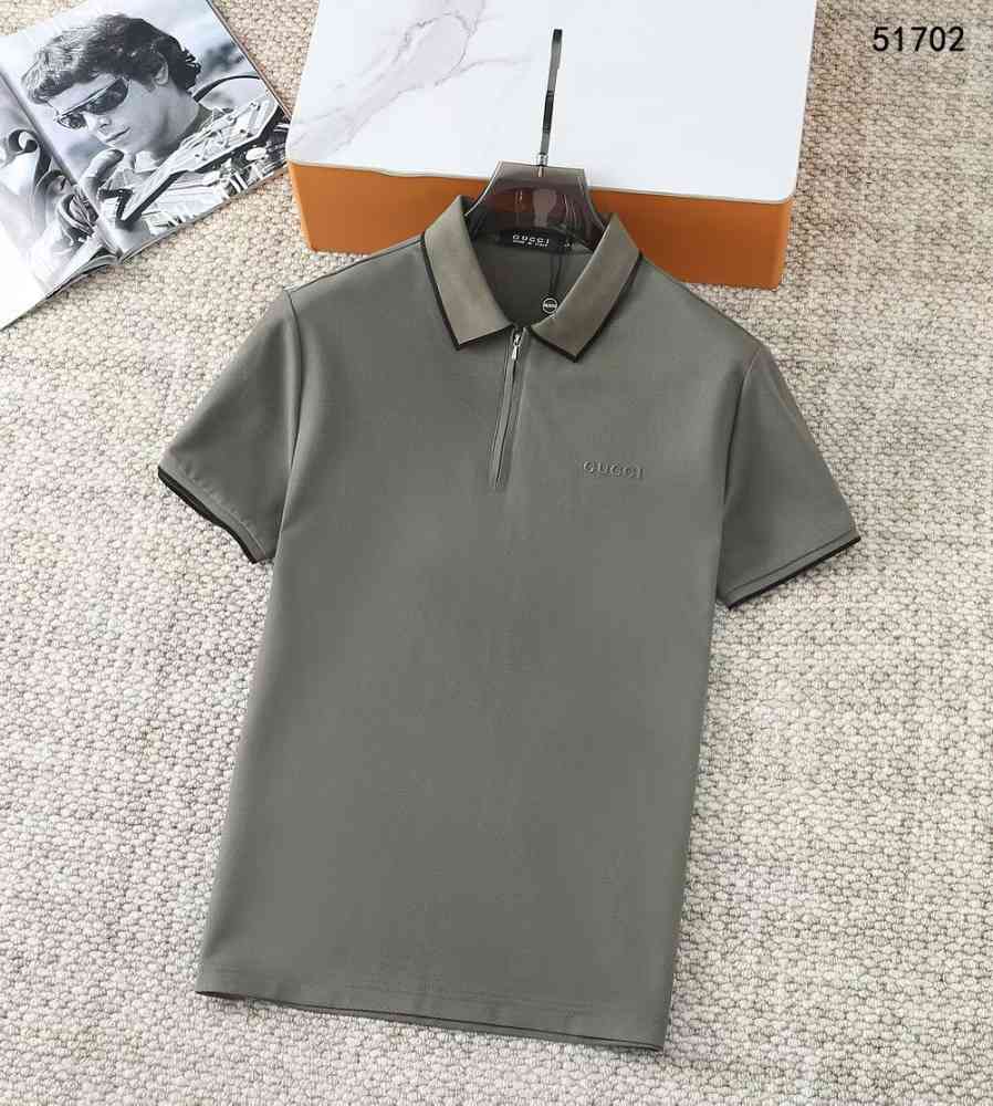 Gucci Grey Premium Quality Polo T-shirt-thumb-0